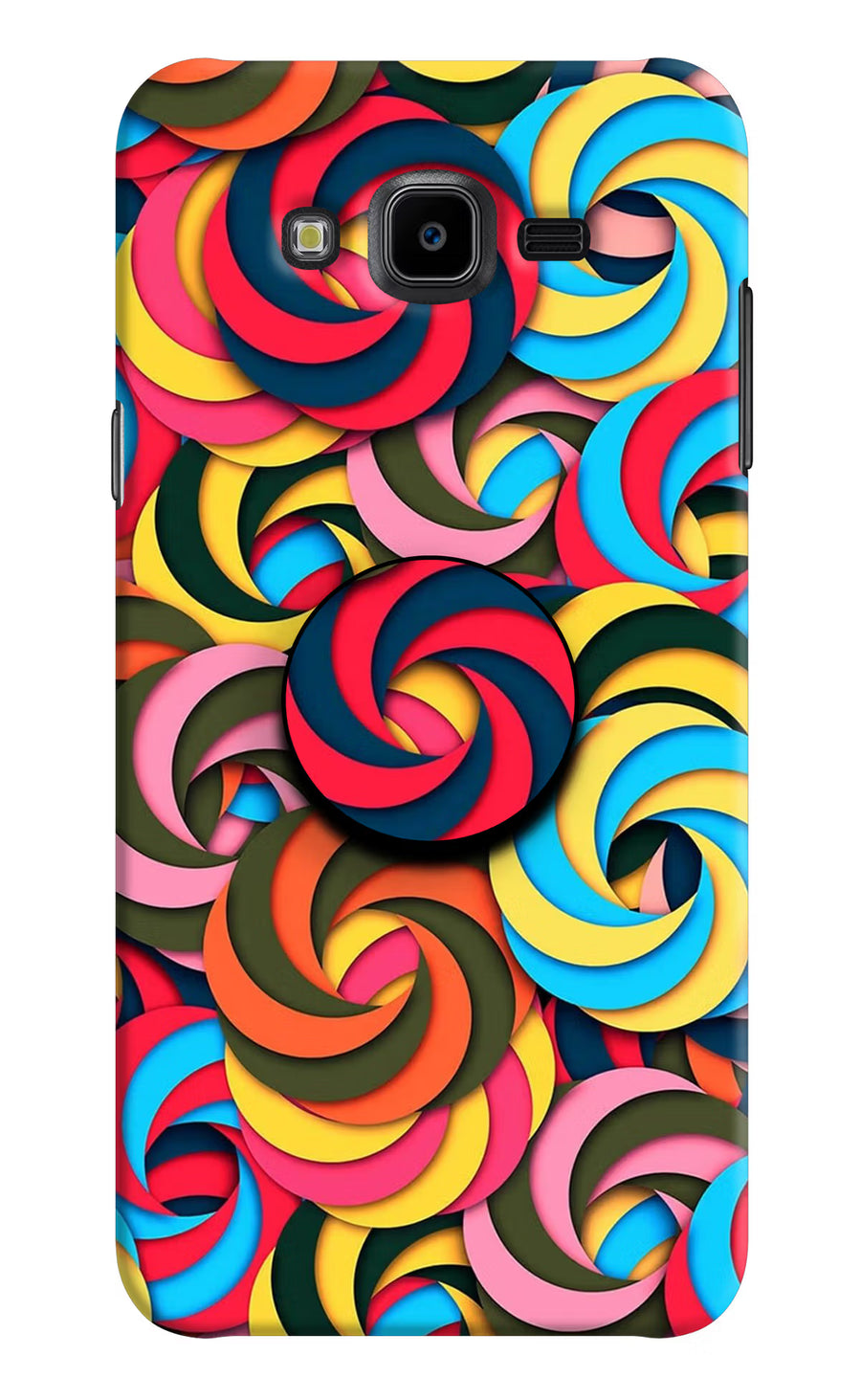 Spiral Pattern Samsung J7 Nxt Pop Case, Hard case