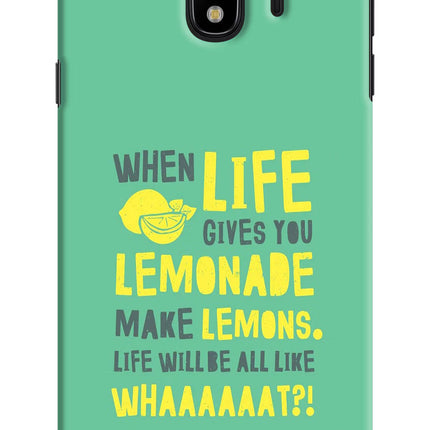 Quote Samsung J4 Hard Case Back Cover by Casekaro