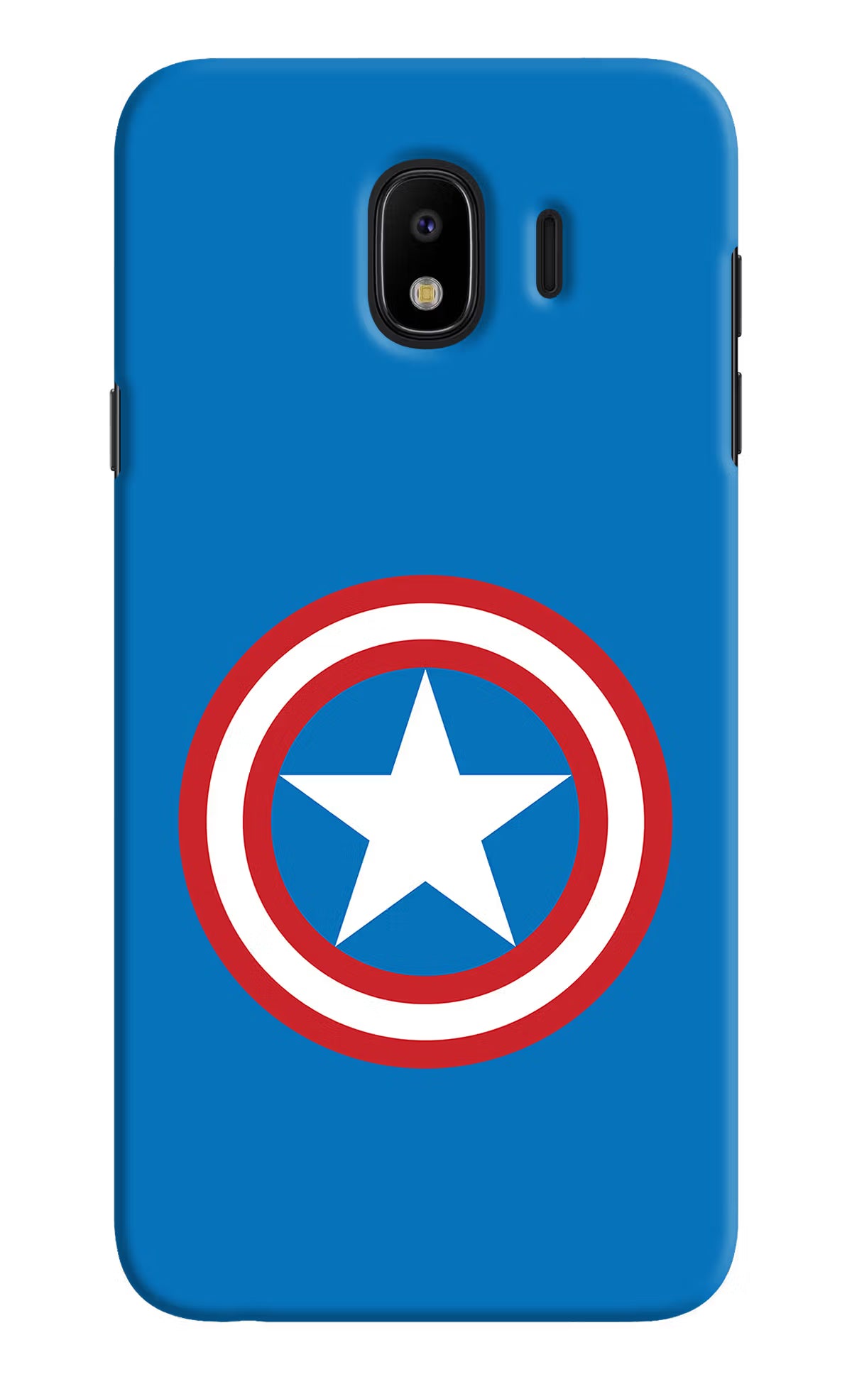 Captain America Logo Samsung J4 Hard Case Back Cover by Casekaro