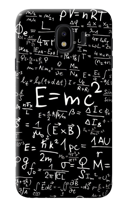 Physics Albert Einstein Formula Samsung J4 Back Cover