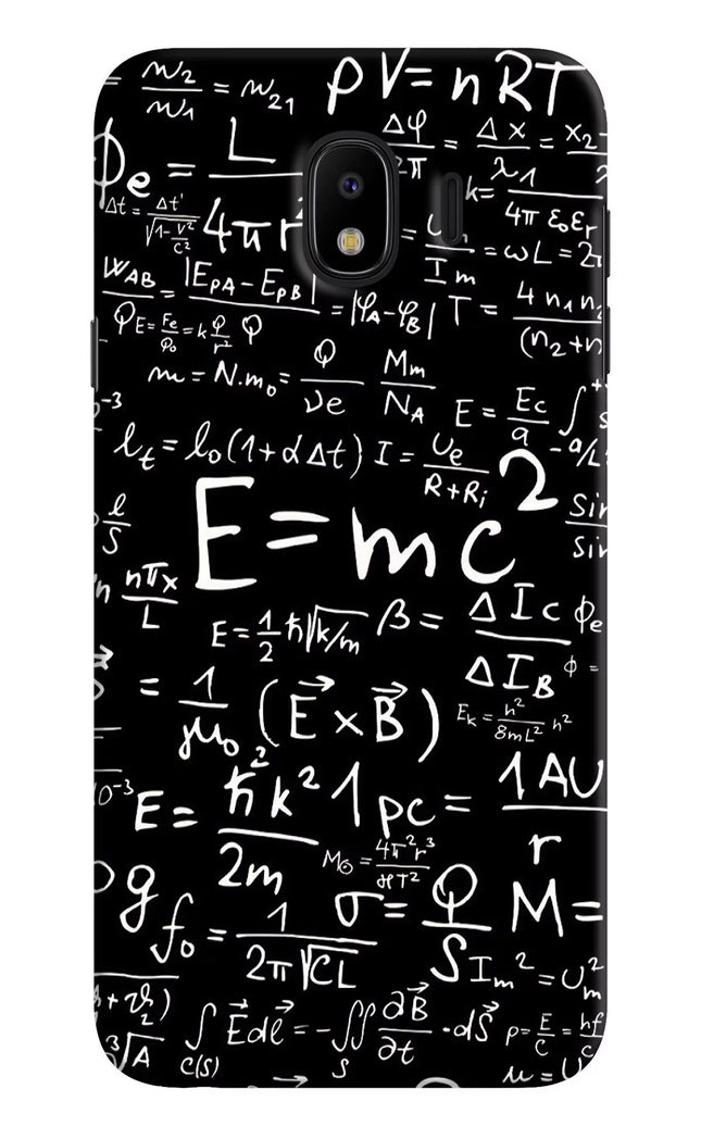 Physics Formula Samsung J4 Hard Case Back Cover by Casekaro