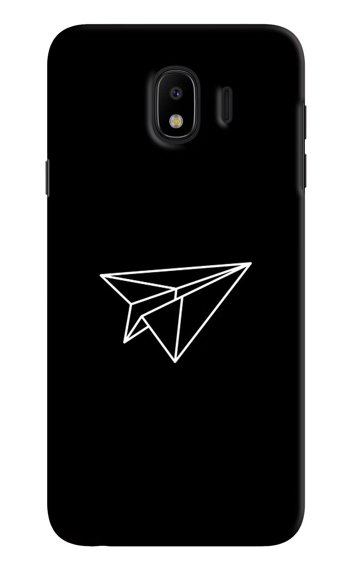 Paper Plane White Samsung J4 Hard Case Back Cover by Casekaro