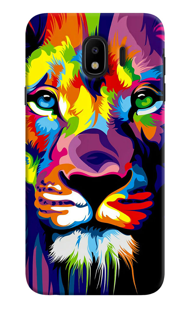 Lion Samsung J4 Hard Case Back Cover by Casekaro
