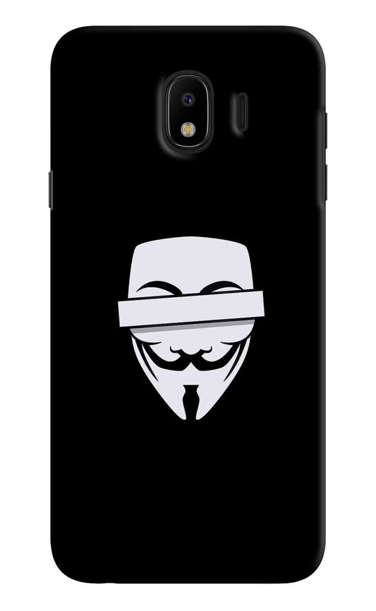 Anonymous Face Samsung J4 Hard Case Back Cover by Casekaro