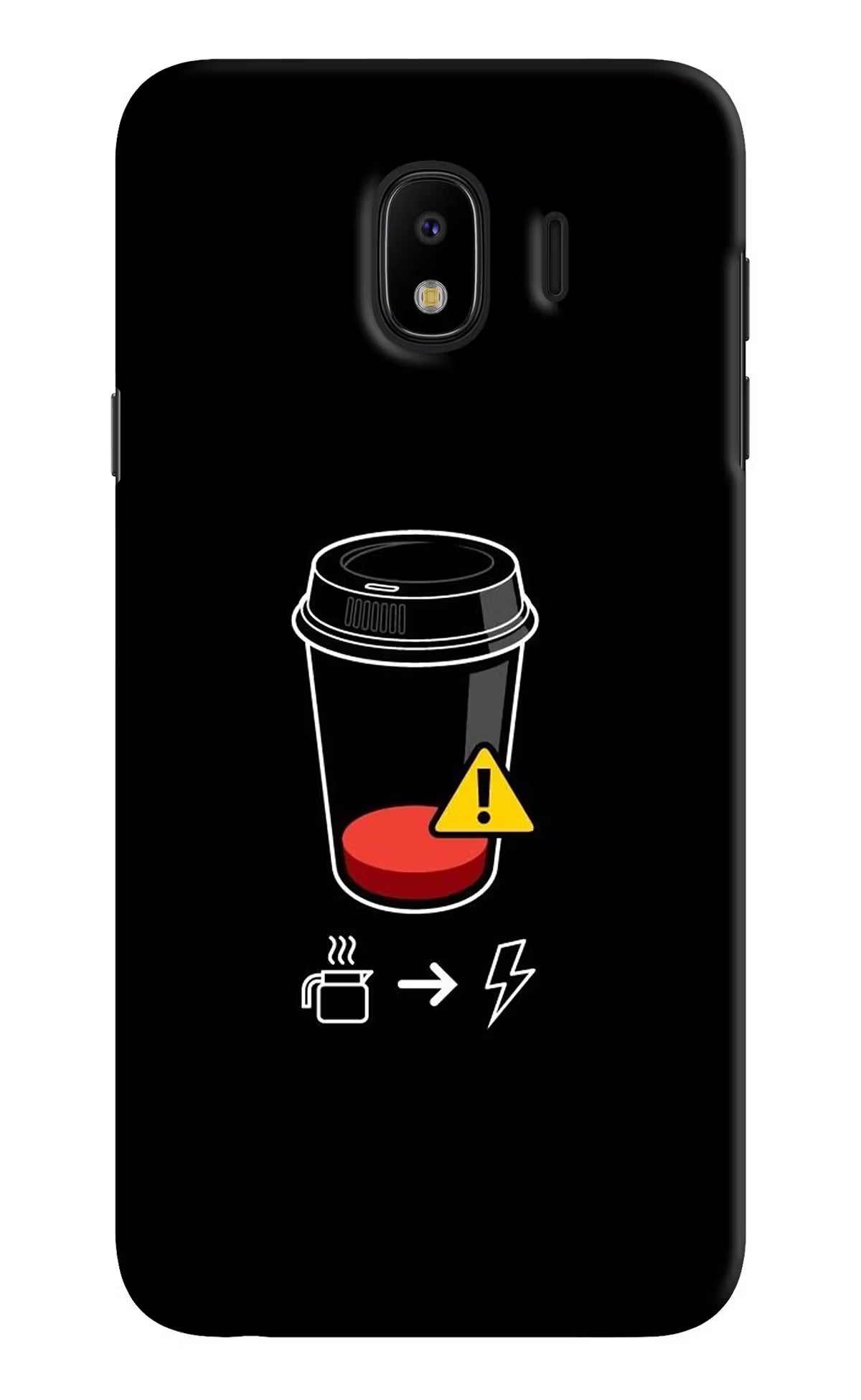 Coffee Samsung J4 Hard Case Back Cover by Casekaro