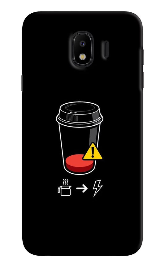 Coffee Samsung J4 Hard Case Back Cover by Casekaro