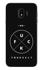 Go Fuck Yourself Samsung J4 Hard Case Back Cover by Casekaro