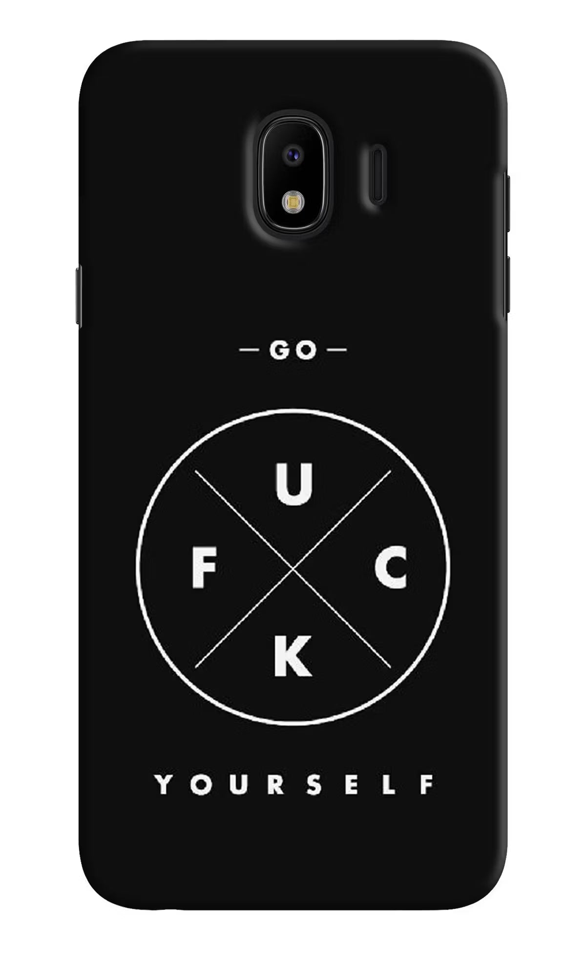 Go Fuck Yourself Samsung J4 Hard Case Back Cover by Casekaro