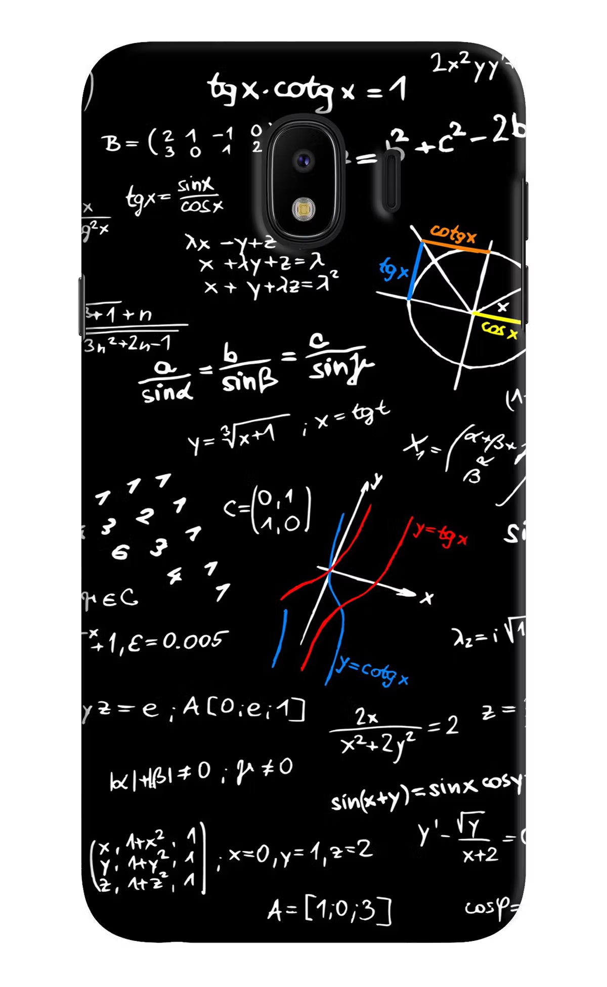 Mathematics Formula Samsung J4 Hard Case Back Cover by Casekaro