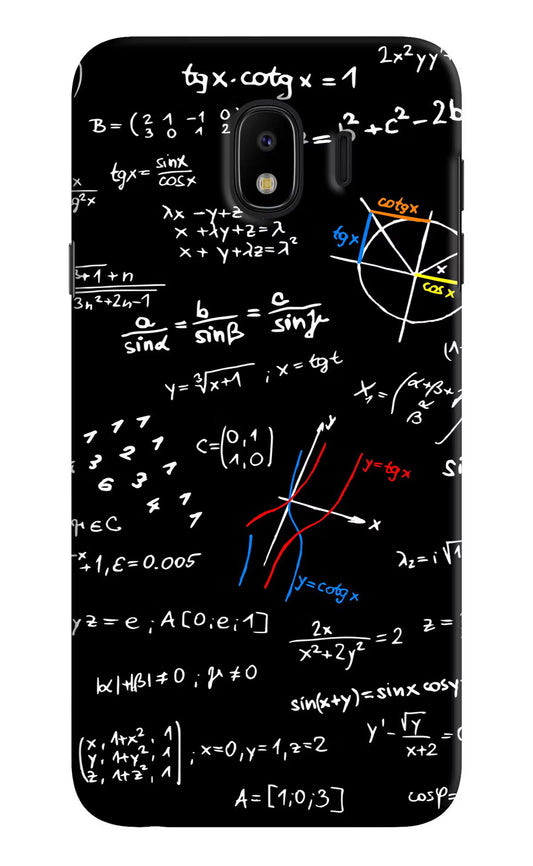 Mathematics Formula Samsung J4 Hard Case Back Cover by Casekaro