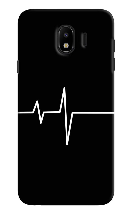 Heart Beats Samsung J4 Hard Case Back Cover by Casekaro