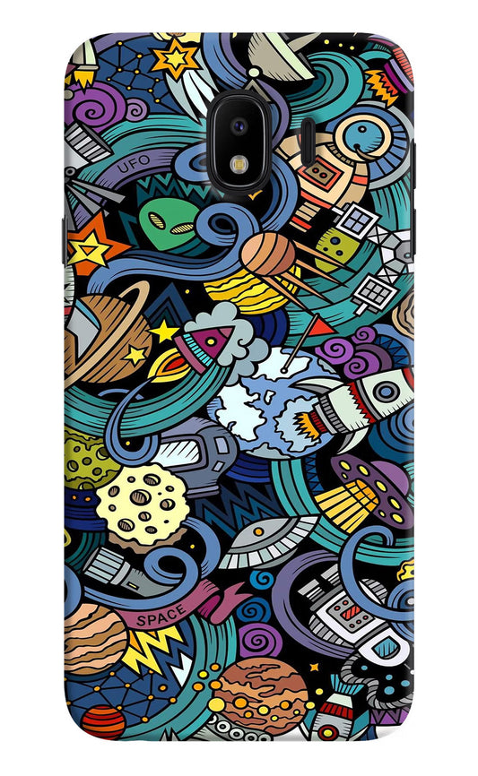 Space Abstract Samsung J4 Hard Case Back Cover by Casekaro