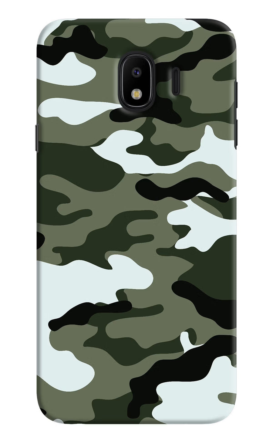 Camouflage Samsung J4 Back Cover, Hard case