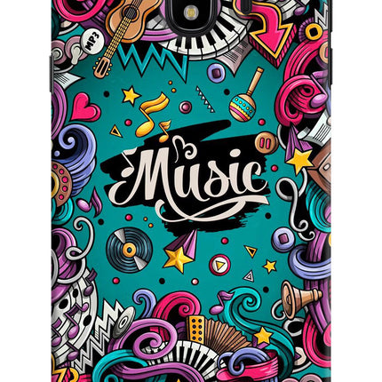 Music Graffiti Samsung J4 Hard Case Back Cover by Casekaro
