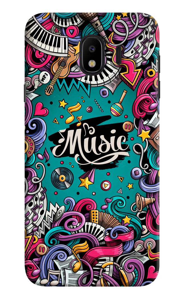 Music Graffiti Samsung J4 Hard Case Back Cover by Casekaro