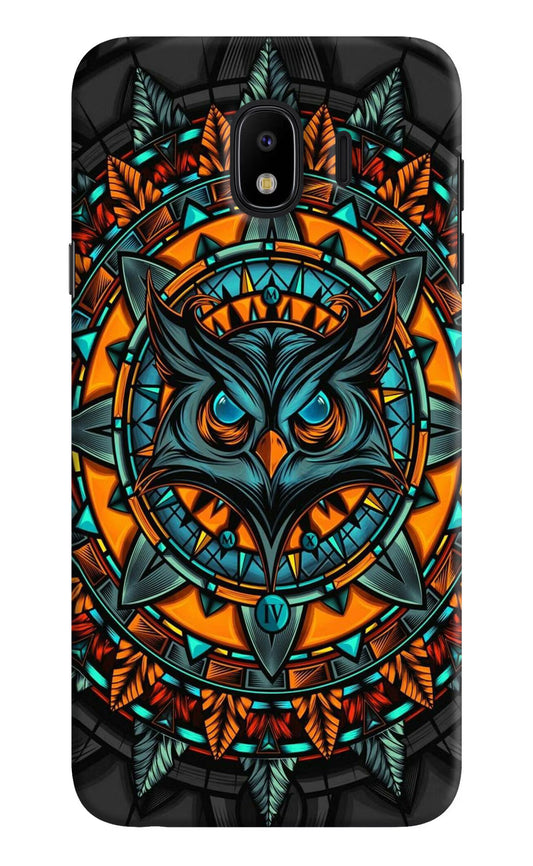Angry Owl Art Samsung J4 Hard Case Back Cover by Casekaro