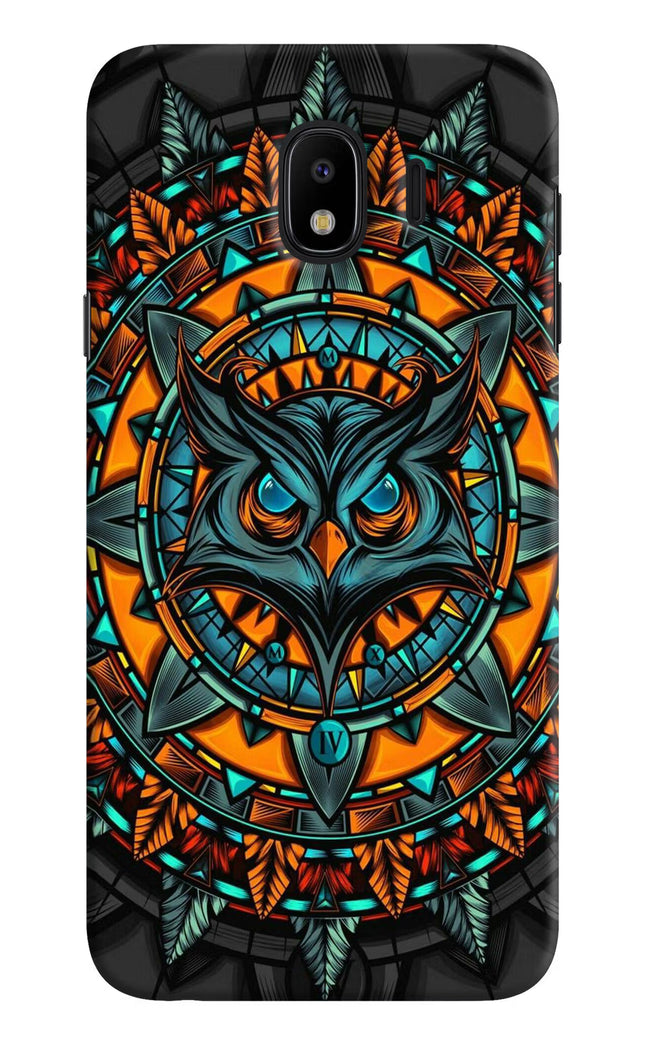 Angry Owl Art Samsung J4 Hard Case Back Cover by Casekaro