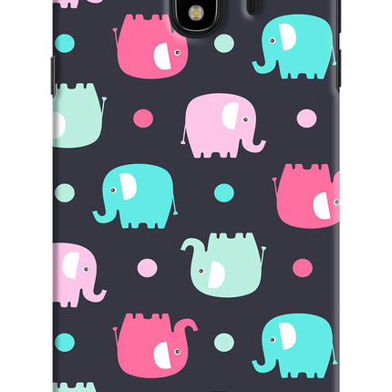 Elephants Samsung J4 Hard Case Back Cover by Casekaro