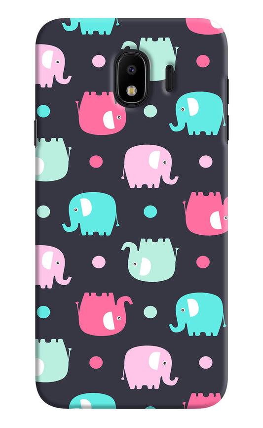 Elephants Samsung J4 Hard Case Back Cover by Casekaro