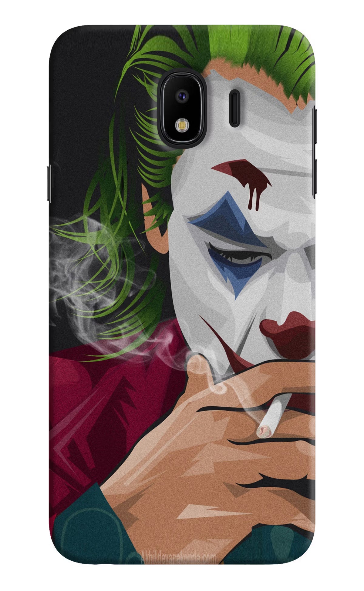 Joker Smoking Samsung J4 Hard Case Back Cover by Casekaro
