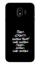 FRIENDS Dialogue Samsung J4 Hard Case Back Cover by Casekaro