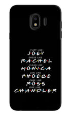 FRIENDS Character Samsung J4 Hard Case Back Cover by Casekaro