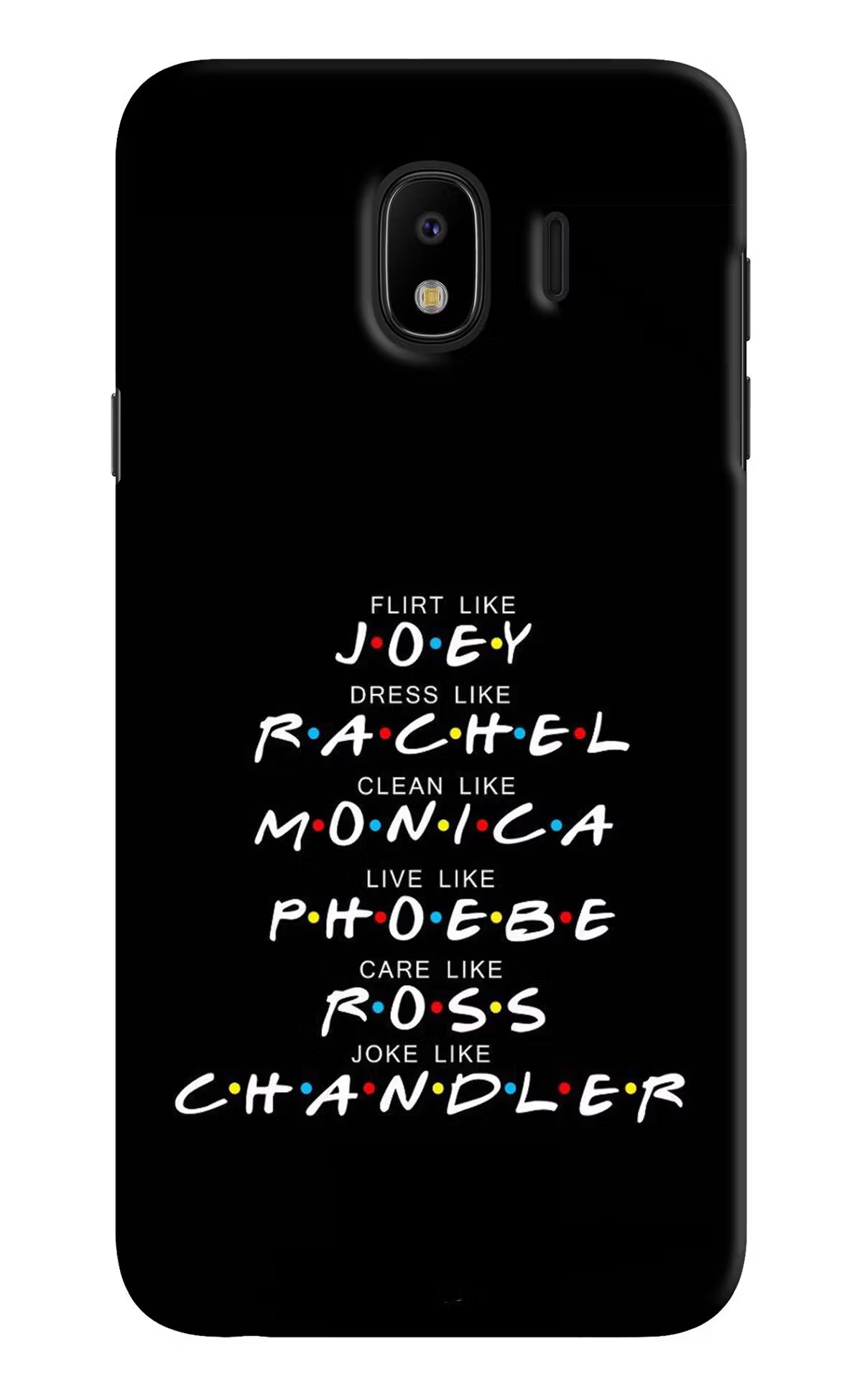 FRIENDS Character Samsung J4 Hard Case Back Cover by Casekaro
