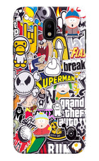 Sticker Bomb Samsung J4 Hard Case Back Cover by Casekaro