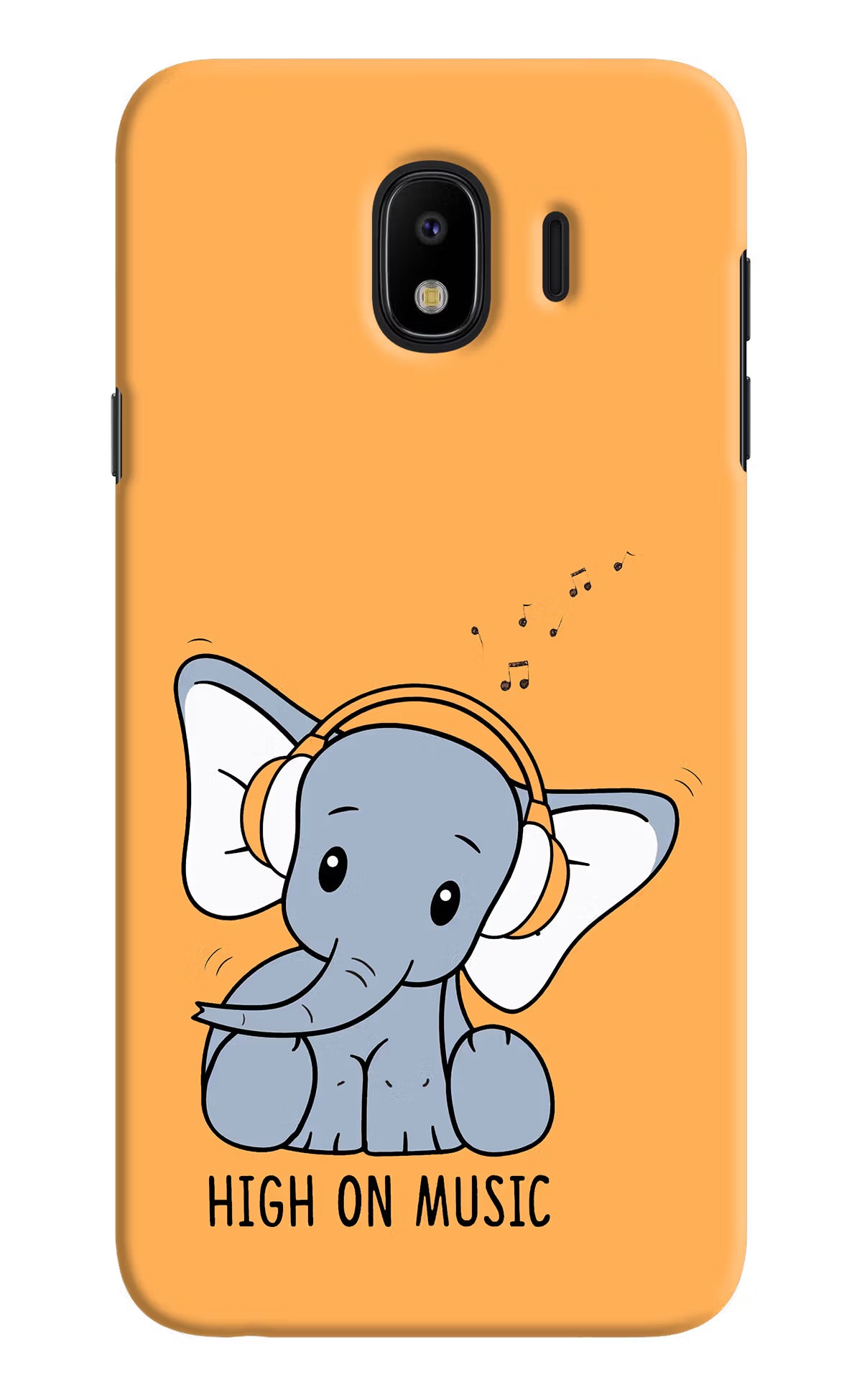 High On Music Samsung J4 Hard Case Back Cover by Casekaro