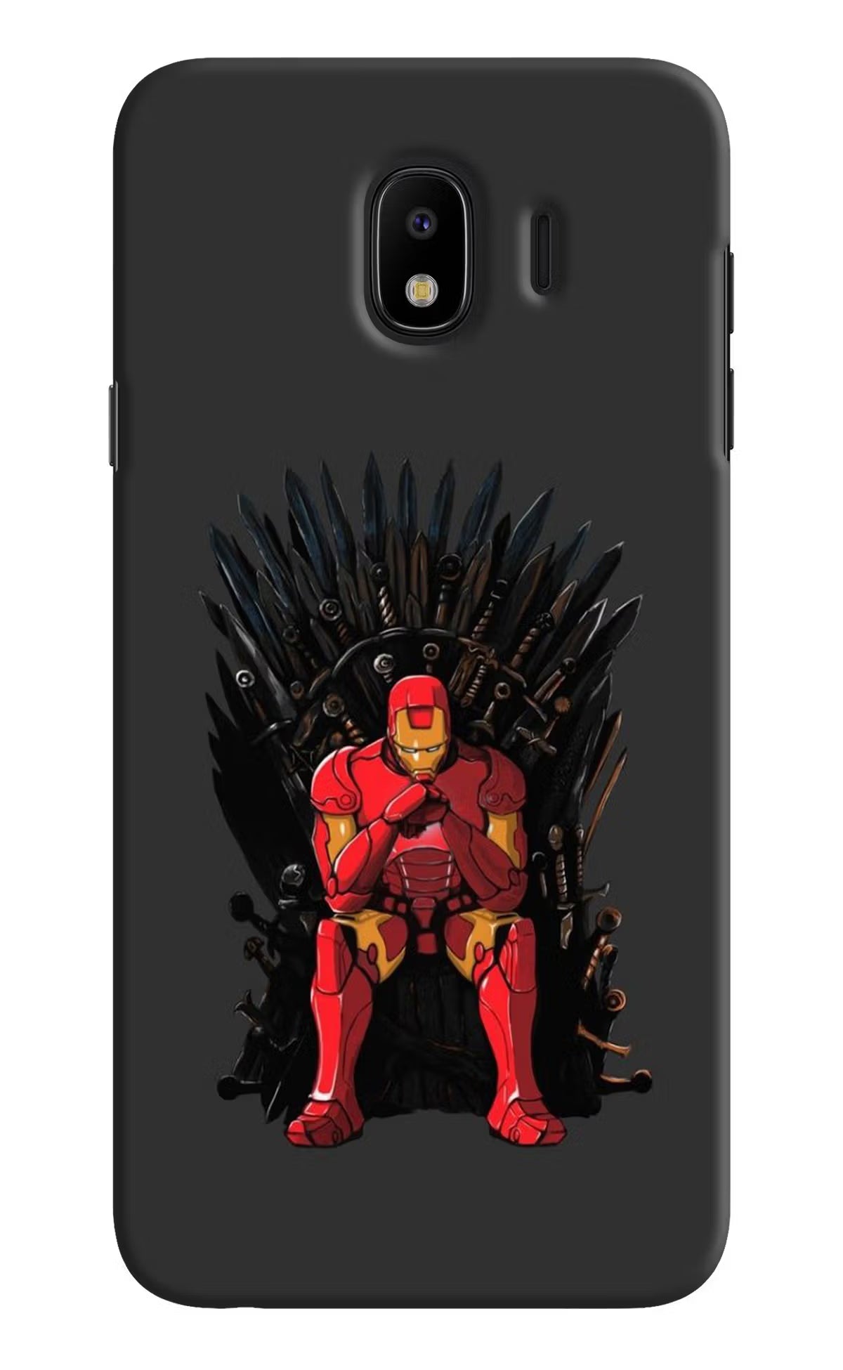 Ironman Throne Samsung J4 Hard Case Back Cover by Casekaro