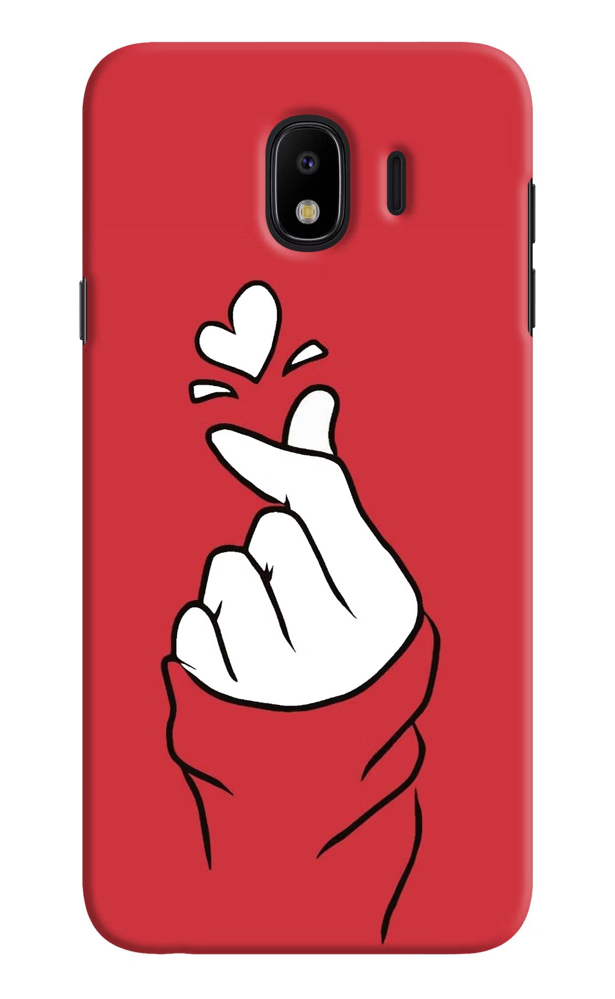 Korean Love Sign Samsung J4 Hard Case Back Cover by Casekaro