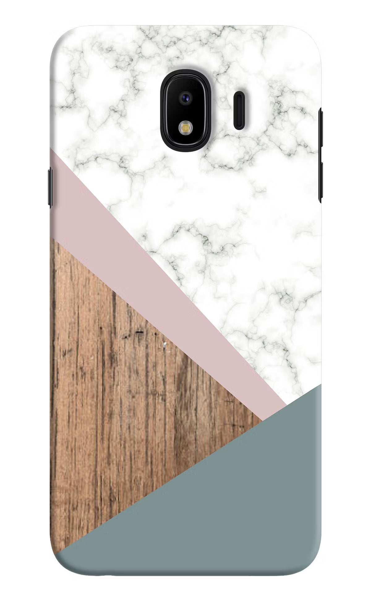Marble wood Abstract Samsung J4 Hard Case Back Cover by Casekaro