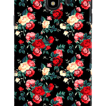 Rose Pattern Samsung J4 Hard Case Back Cover by Casekaro
