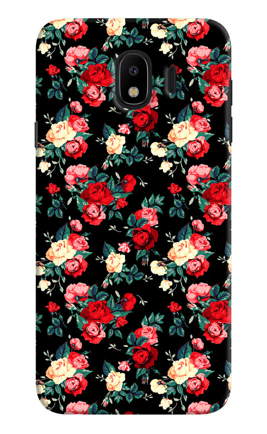 Rose Pattern Samsung J4 Hard Case Back Cover by Casekaro