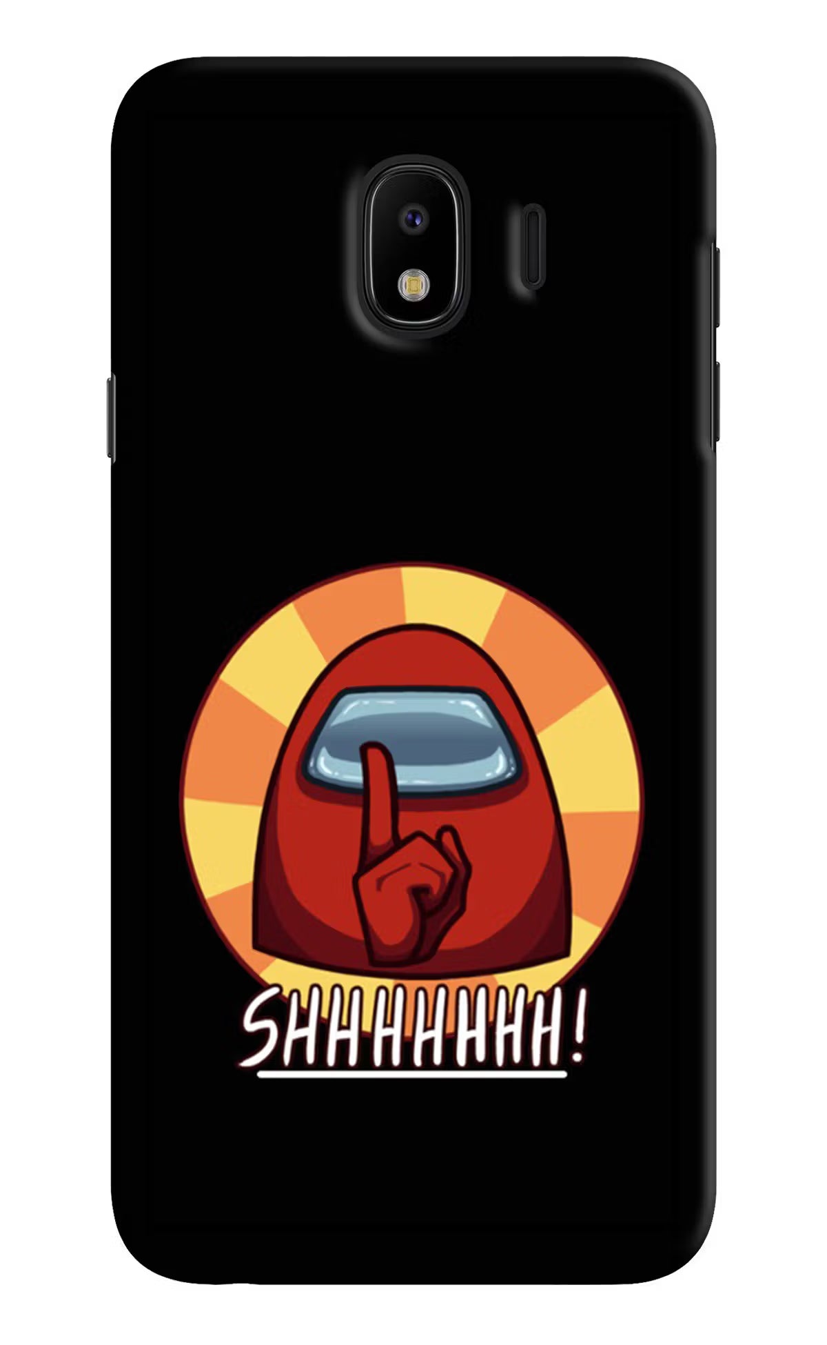 Among Us Shhh! Samsung J4 Hard Case Back Cover by Casekaro