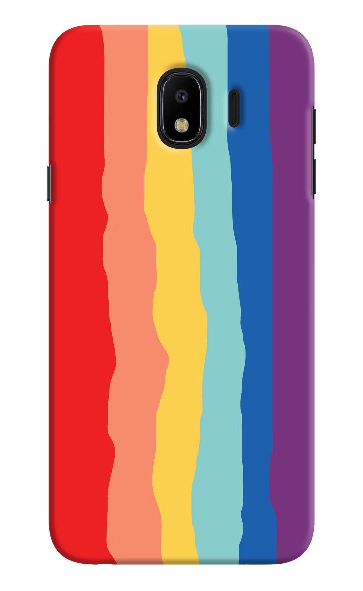 Rainbow Samsung J4 Hard Case Back Cover by Casekaro