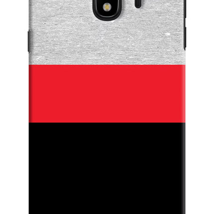 Tri Color Pattern Samsung J4 Hard Case Back Cover by Casekaro