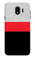 Tri Color Pattern Samsung J4 Hard Case Back Cover by Casekaro
