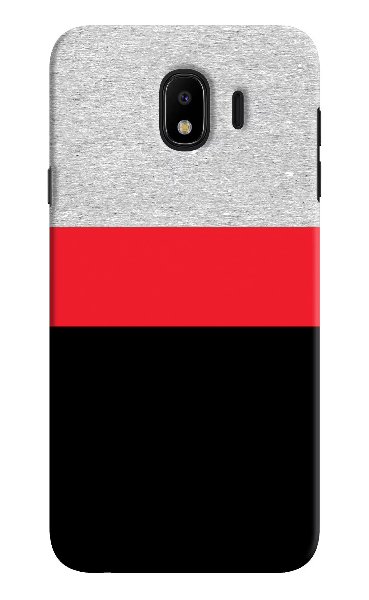 Tri Color Pattern Samsung J4 Hard Case Back Cover by Casekaro