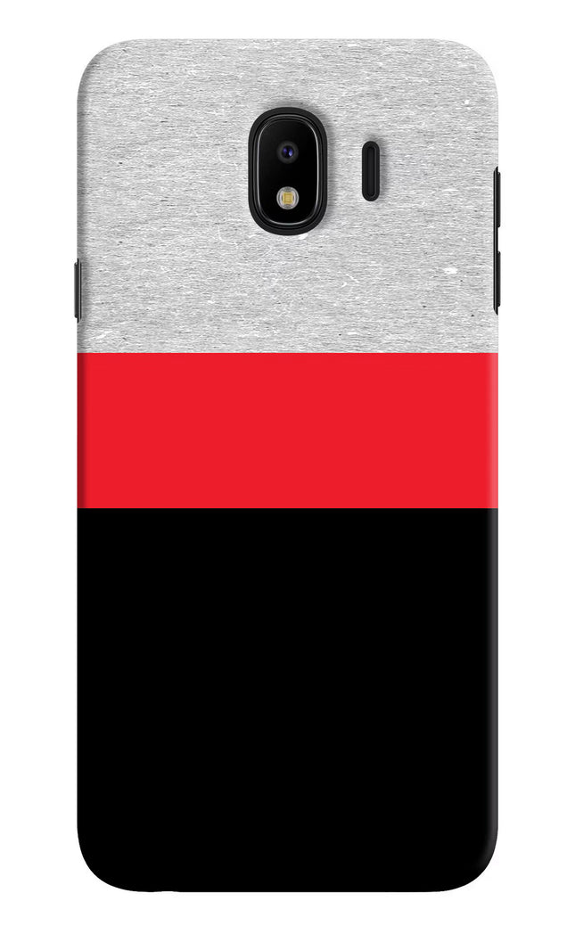 Tri Color Pattern Samsung J4 Hard Case Back Cover by Casekaro