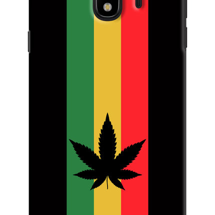 Weed Flag Samsung J4 Hard Case Back Cover by Casekaro