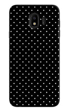 White Dots Samsung J4 Hard Case Back Cover by Casekaro