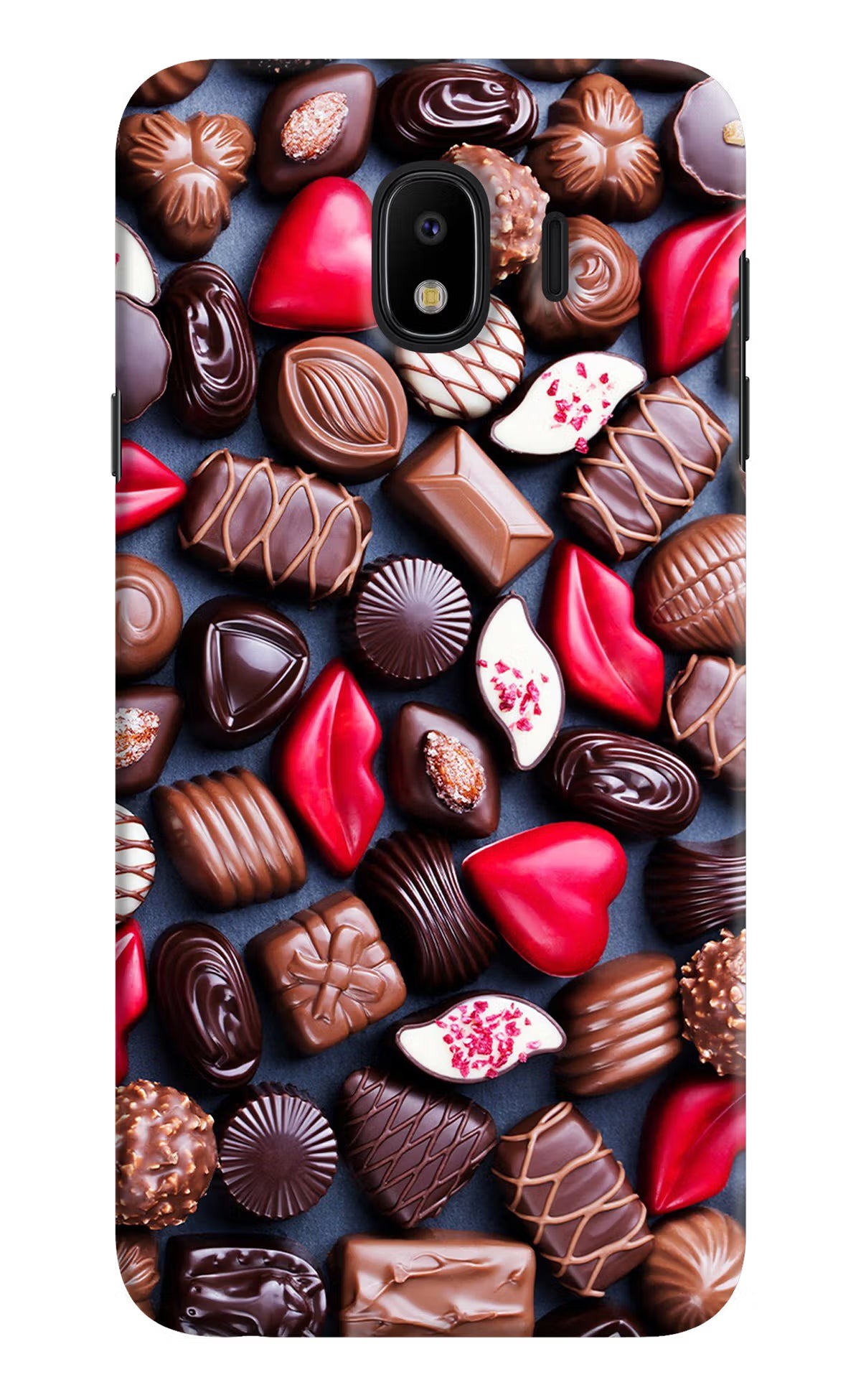 Chocolates Samsung J4 Hard Case Back Cover by Casekaro