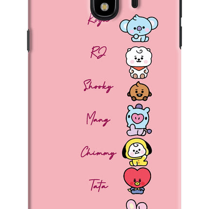 BTS names Samsung J4 Hard Case Back Cover by Casekaro