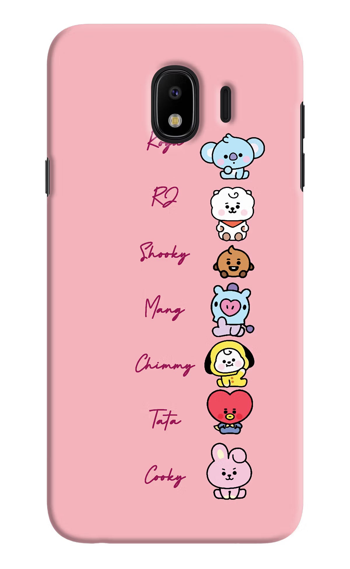 BTS names Samsung J4 Hard Case Back Cover by Casekaro