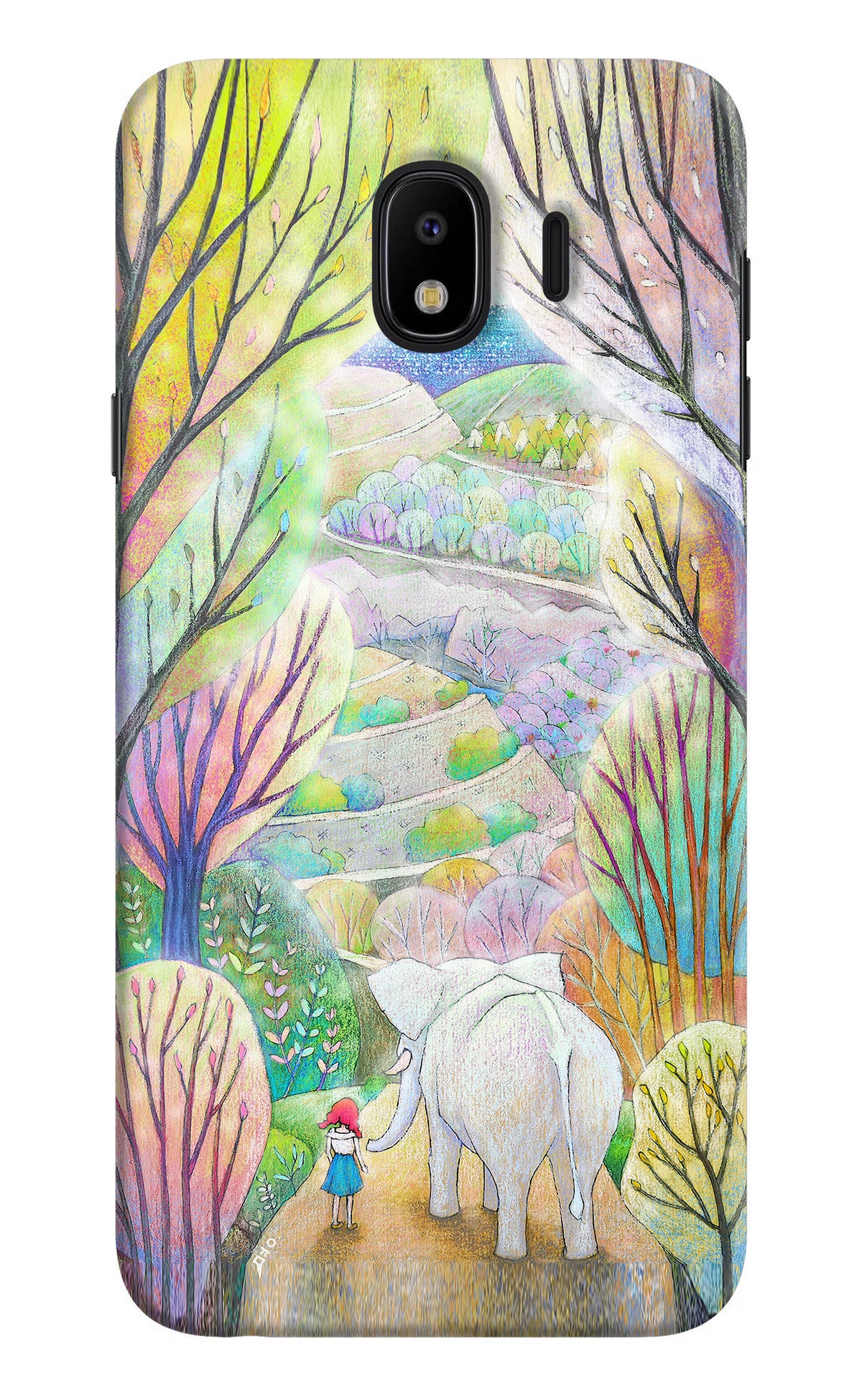 Nature Painting Samsung J4 Hard Case Back Cover by Casekaro