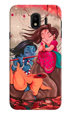 Radhe Krishna Samsung J4 Hard Case Back Cover by Casekaro