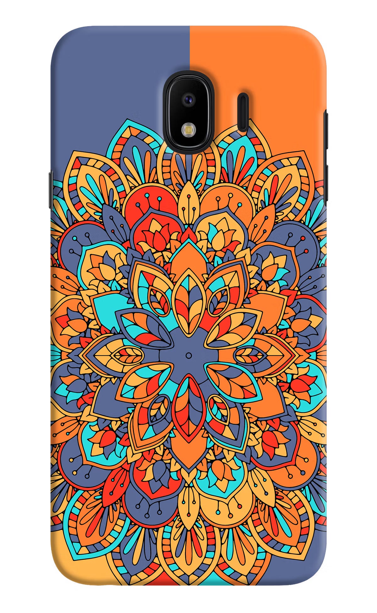 Color Mandala Samsung J4 Hard Case Back Cover by Casekaro