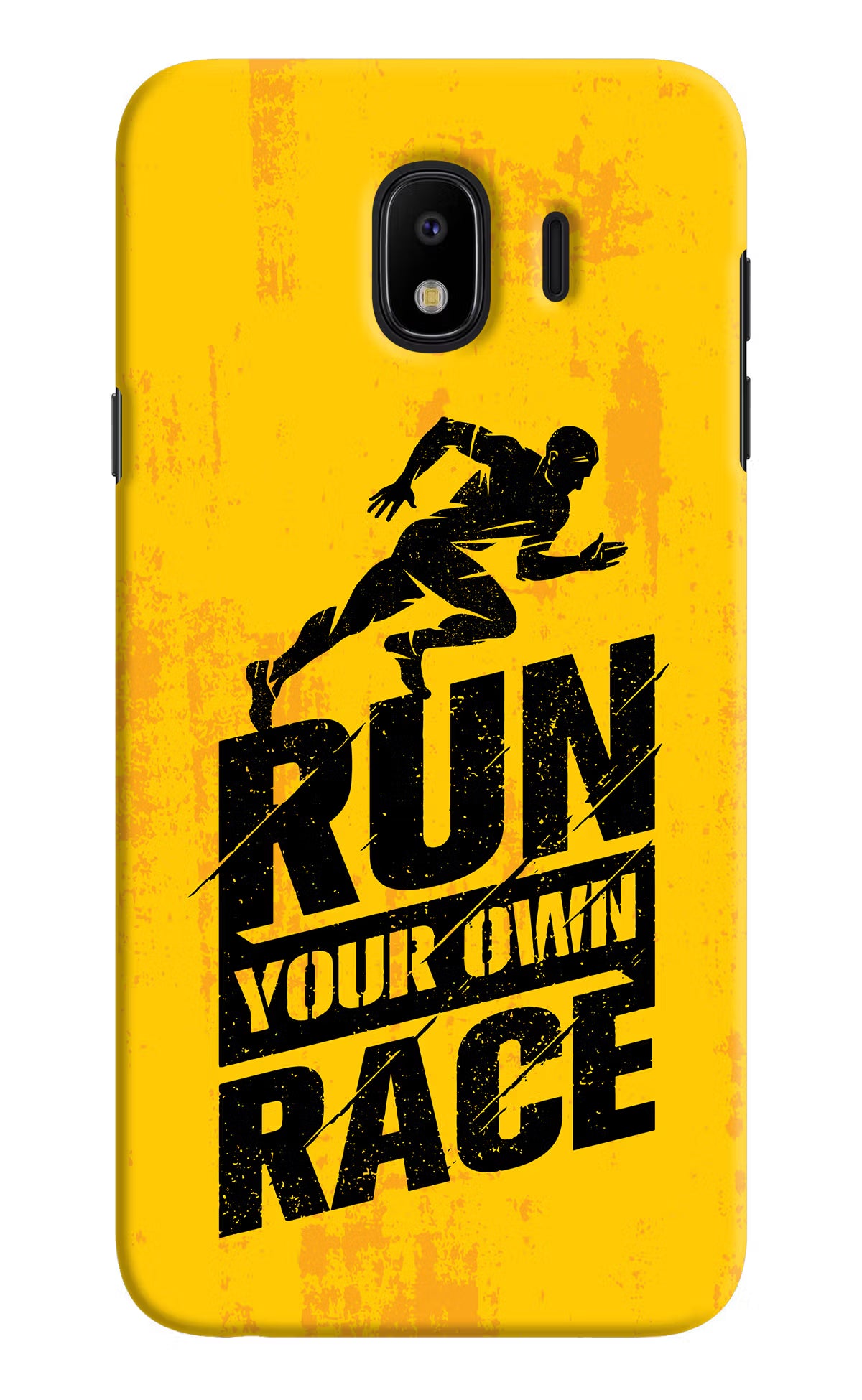 Run Your Own Race Samsung J4 Hard Case Back Cover by Casekaro