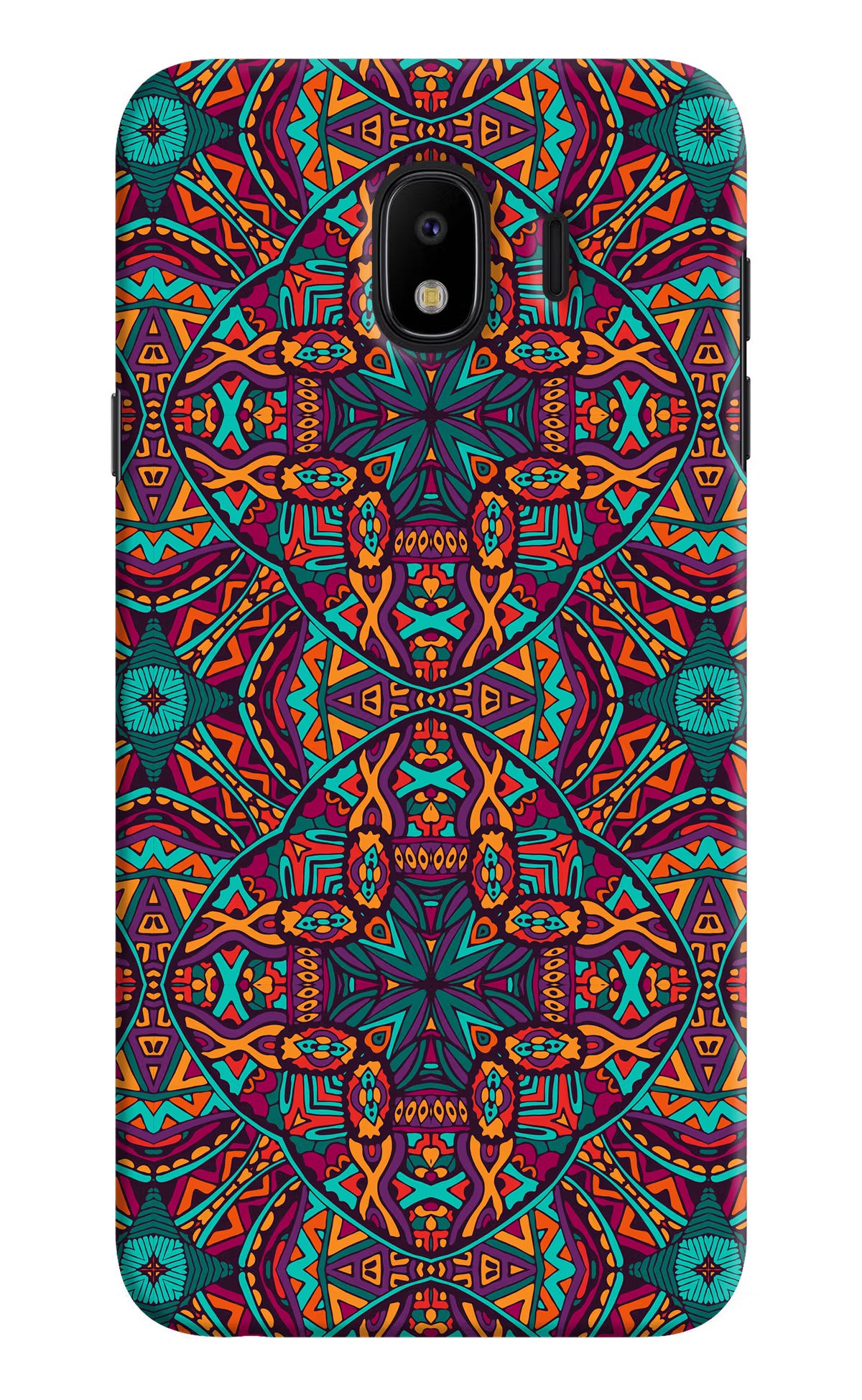 Colour Mandala Samsung J4 Hard Case Back Cover by Casekaro